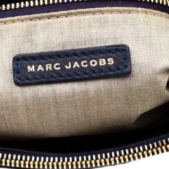 Marc Jacobs Marc Jacob Navy Blue Patent Leather Quilted Flap Bag For Women -Cheap Marc Jacobs Store luxury women marc jacobs used handbags p209137 003