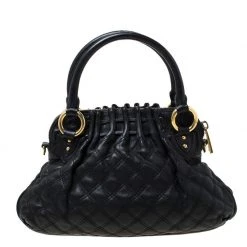 Marc Jacobs Black Quilted Leather Small Cecilia Satchel For Women 15 Marc Jacobs Black Quilted Leather Small Cecilia Satchel For Women -Cheap Marc Jacobs Store luxury women marc jacobs used handbags p215731 007