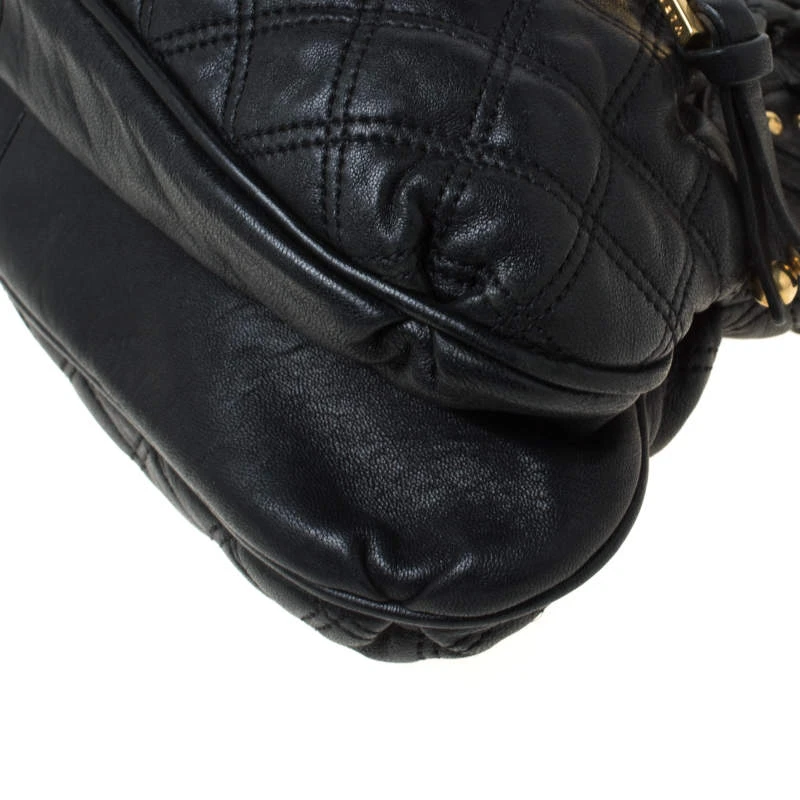 Marc Jacobs Black Quilted Leather Small Cecilia Satchel For Women 12 Marc Jacobs Black Quilted Leather Small Cecilia Satchel For Women - Image 12