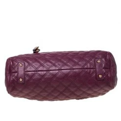 Marc Jacobs Purple Quilted Leather Stam Satchel For Women -Cheap Marc Jacobs Store luxury women marc jacobs used handbags p215839 1565246305 008