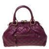 Marc Jacobs Purple Quilted Leather Stam Satchel For Women