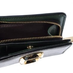 Marc Jacobs Olive Green Leather Snapshot Compact Wallet For Women -Cheap Marc Jacobs Store luxury women marc jacobs used handbags p224952 006