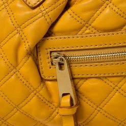 Marc Jacobs Yellow Quilted Leather Stam Shoulder Bag For Women -Cheap Marc Jacobs Store luxury women marc jacobs used handbags p233283 011