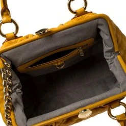 Marc Jacobs Yellow Quilted Leather Stam Shoulder Bag For Women -Cheap Marc Jacobs Store luxury women marc jacobs used handbags p233283 1571171823 015