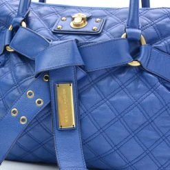 Marc Jacobs Blue Quilted Leather Bruna Tote For Women 18 Marc Jacobs Blue Quilted Leather Bruna Tote For Women -Cheap Marc Jacobs Store luxury women marc jacobs used handbags p23850 0007