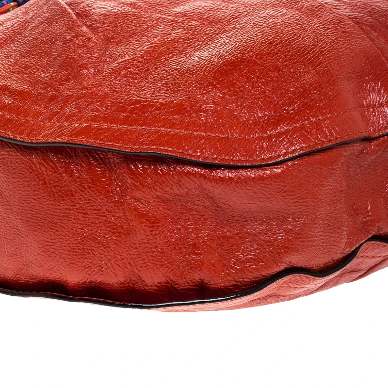 Marc Jacobs Orange Embellished Patent Leather Daisy Hobo For Women 11 Marc Jacobs Orange Embellished Patent Leather Daisy Hobo For Women - Image 11