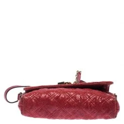 Marc Jacobs Red Quilted Leather Flap Padlock Shoulder Bag For Women -Cheap Marc Jacobs Store luxury women marc jacobs used handbags p239973 006