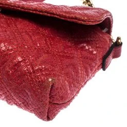 Marc Jacobs Red Quilted Leather Flap Padlock Shoulder Bag For Women -Cheap Marc Jacobs Store luxury women marc jacobs used handbags p239973 008