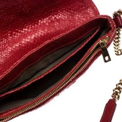 Marc Jacobs Red Quilted Leather Flap Padlock Shoulder Bag For Women -Cheap Marc Jacobs Store luxury women marc jacobs used handbags p239973 009