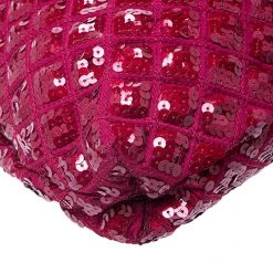 Marc Jacobs Red Sequins Embellished Canvas And Suede Frog Frame Shoulder Bag For Women -Cheap Marc Jacobs Store luxury women marc jacobs used handbags p247337 013