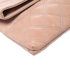 Marc Jacobs Beige Quilted Leather Eugenie Clutch For Women -Cheap Marc Jacobs Store luxury women marc jacobs used handbags p247729 011