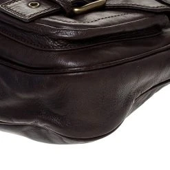 Marc Jacobs Brown Leather Front Pocket Shoulder Bag For Women -Cheap Marc Jacobs Store luxury women marc jacobs used handbags p247991 002