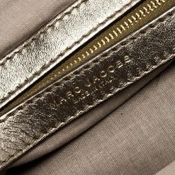 Marc Jacobs Metallic Quilted Leather Stam Shoulder Bag For Women -Cheap Marc Jacobs Store luxury women marc jacobs used handbags p248124 009