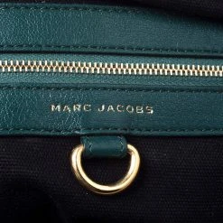 Marc Jacobs Dark Green Quilted Leather Bruna Belted Tote For Women -Cheap Marc Jacobs Store luxury women marc jacobs used handbags p248215 003