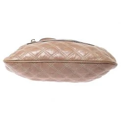 Marc Jacobs Beige Quilted Leather Little Stam Shoulder Bag For Women -Cheap Marc Jacobs Store luxury women marc jacobs used handbags p248578 001