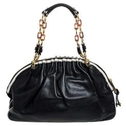 Marc Jacobs Black Leather Capra Satchel For Women -Cheap Marc Jacobs Store luxury women marc jacobs used handbags p248991 003