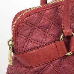 Marc Jacobs Pink Bruna Quilted Leather Tote For Women -Cheap Marc Jacobs Store luxury women marc jacobs used handbags p24943 0006