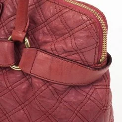 Marc Jacobs Pink Bruna Quilted Leather Tote For Women -Cheap Marc Jacobs Store luxury women marc jacobs used handbags p24943 0007