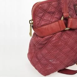 Marc Jacobs Pink Bruna Quilted Leather Tote For Women -Cheap Marc Jacobs Store luxury women marc jacobs used handbags p24943 0008
