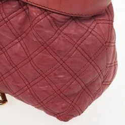 Marc Jacobs Pink Bruna Quilted Leather Tote For Women -Cheap Marc Jacobs Store luxury women marc jacobs used handbags p24943 0009