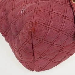 Marc Jacobs Pink Bruna Quilted Leather Tote For Women -Cheap Marc Jacobs Store luxury women marc jacobs used handbags p24943 0012