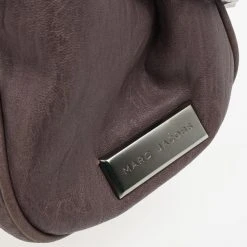 Marc Jacobs Lilac Pleated Leather Stam For Women -Cheap Marc Jacobs Store luxury women marc jacobs used handbags p24952 017