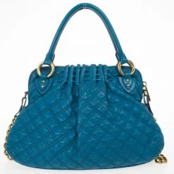 Marc Jacobs Blue Quilted Calf Leather Cecilia Bag For Women -Cheap Marc Jacobs Store luxury women marc jacobs used handbags p24962 004