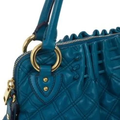 Marc Jacobs Blue Quilted Calf Leather Cecilia Bag For Women -Cheap Marc Jacobs Store luxury women marc jacobs used handbags p24962 012