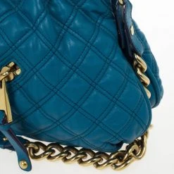 Marc Jacobs Blue Quilted Calf Leather Cecilia Bag For Women -Cheap Marc Jacobs Store luxury women marc jacobs used handbags p24962 015