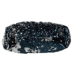 Marc Jacobs Blue/Black Sequin New York Rocker Stam Shoulder Bag For Women -Cheap Marc Jacobs Store luxury women marc jacobs used handbags p251879 002