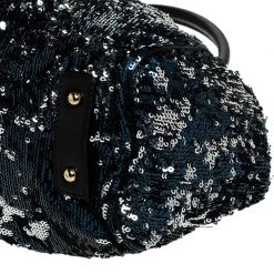 Marc Jacobs Blue/Black Sequin New York Rocker Stam Shoulder Bag For Women -Cheap Marc Jacobs Store luxury women marc jacobs used handbags p251879 010