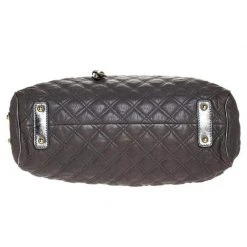 Marc Jacobs Grey/Silver Quilted Leather Stam Shoulder Bag For Women -Cheap Marc Jacobs Store luxury women marc jacobs used handbags p252405 007