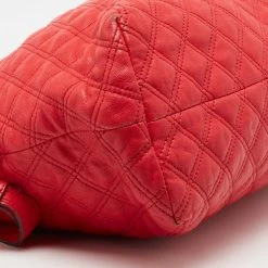 Marc Jacobs Coral Red Quilted Leather Rio Satchel For Women 30 Marc Jacobs Coral Red Quilted Leather Rio Satchel For Women -Cheap Marc Jacobs Store luxury women marc jacobs used handbags p25248 020