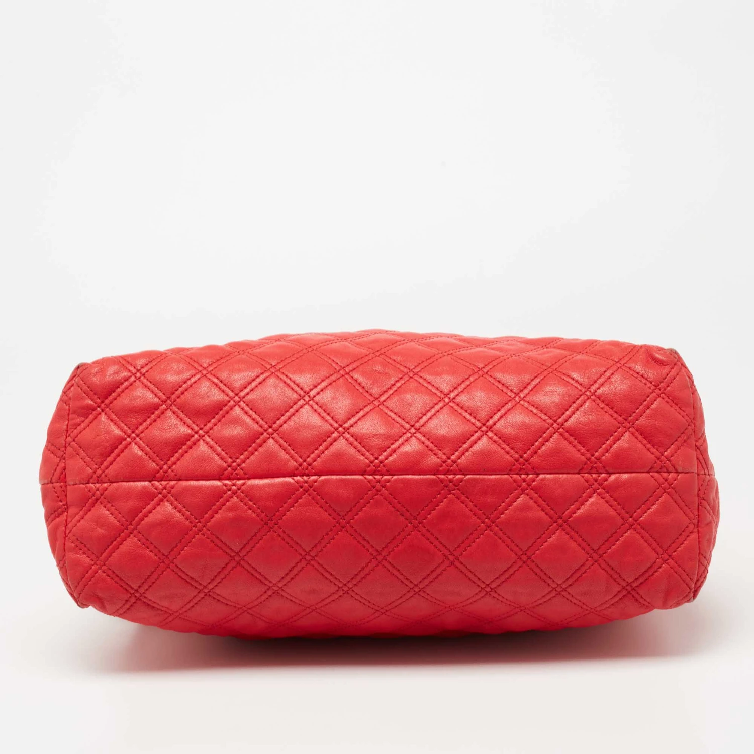 Marc Jacobs Coral Red Quilted Leather Rio Satchel For Women 11 Marc Jacobs Coral Red Quilted Leather Rio Satchel For Women - Image 11