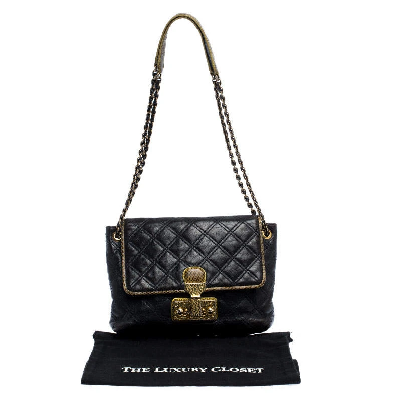 Marc Jacobs Navy Blue Quilted Leather Flap Crossbody Bag For Women 10 Marc Jacobs Navy Blue Quilted Leather Flap Crossbody Bag For Women - Image 10