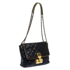 Marc Jacobs Navy Blue Quilted Leather Flap Crossbody Bag For Women 14 Marc Jacobs Navy Blue Quilted Leather Flap Crossbody Bag For Women -Cheap Marc Jacobs Store luxury women marc jacobs used handbags p252581 003
