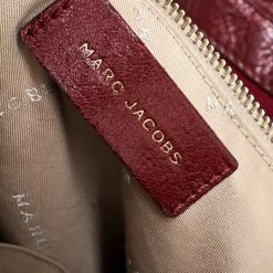 Marc Jacobs Red Leather Wellington Fulton Satchel For Women -Cheap Marc Jacobs Store luxury women marc jacobs used handbags p252888 005