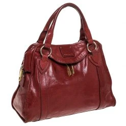 Marc Jacobs Red Leather Wellington Fulton Satchel For Women -Cheap Marc Jacobs Store luxury women marc jacobs used handbags p252888 008