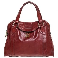 Marc Jacobs Red Leather Wellington Fulton Satchel For Women