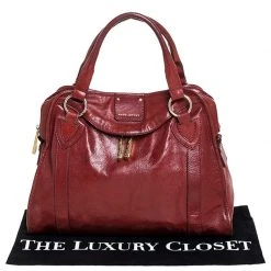 Marc Jacobs Red Leather Wellington Fulton Satchel For Women -Cheap Marc Jacobs Store luxury women marc jacobs used handbags p252888 011