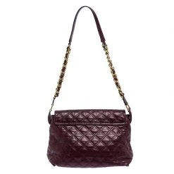 Marc Jacobs Purple Leather Day To Night Single Shoulder Bag For Women -Cheap Marc Jacobs Store luxury women marc jacobs used handbags p252962 004