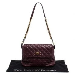 Marc Jacobs Purple Leather Day To Night Single Shoulder Bag For Women -Cheap Marc Jacobs Store luxury women marc jacobs used handbags p252962 012