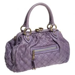 Marc Jacobs Purple Quilted Python Stam Satchel For Women -Cheap Marc Jacobs Store luxury women marc jacobs used handbags p253201 003