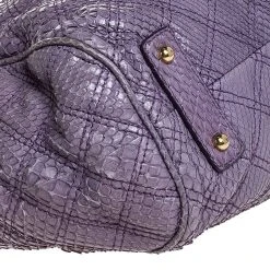 Marc Jacobs Purple Quilted Python Stam Satchel For Women -Cheap Marc Jacobs Store luxury women marc jacobs used handbags p253201 006