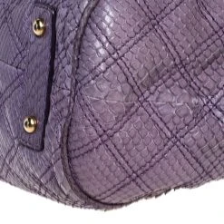 Marc Jacobs Purple Quilted Python Stam Satchel For Women -Cheap Marc Jacobs Store luxury women marc jacobs used handbags p253201 007