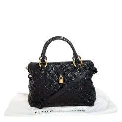 Marc Jacobs Black Quilted Snake Skin Embossed Leather Tote For Women 19 Marc Jacobs Black Quilted Snake Skin Embossed Leather Tote For Women -Cheap Marc Jacobs Store luxury women marc jacobs used handbags p253216 012