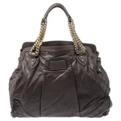 Marc Jacobs Khaki Mix Quilted Leather Classic East-West Tote For Women -Cheap Marc Jacobs Store luxury women marc jacobs used handbags p253540 001