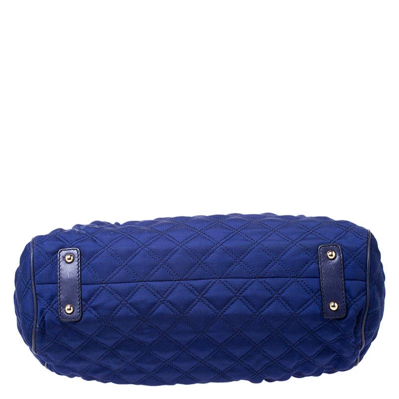 Marc Jacobs Blue Quilted Neoprene And Leather Stam Shoulder Bag For Women 6 Marc Jacobs Blue Quilted Neoprene And Leather Stam Shoulder Bag For Women - Image 6
