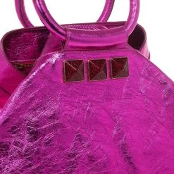 Marc Jacobs Metallic Pink Crackled Leather Cruise Tote For Women -Cheap Marc Jacobs Store luxury women marc jacobs used handbags p25547 010