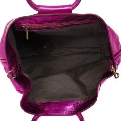 Marc Jacobs Metallic Pink Crackled Leather Cruise Tote For Women -Cheap Marc Jacobs Store luxury women marc jacobs used handbags p25547 015